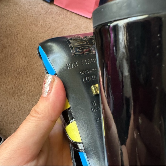 NWT Kat Maconie Multicolored Block Heel Shoes Size 5 - Picture 7 of 7